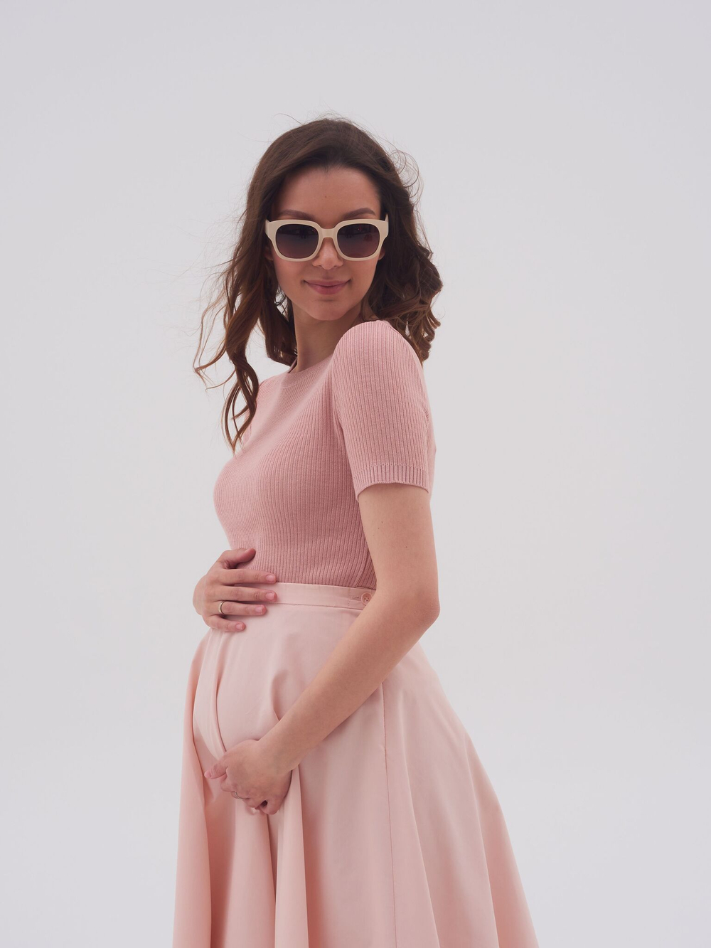 Футболка вязаная