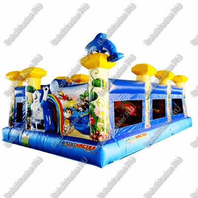 Надувной батут "Белый мишка" 7*5*2.7 м