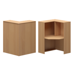 Стойка угловая правая А-556 Ольха 900x900x1220 Ресепшн