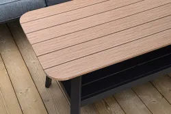 "Крокус" лаунж-зона 5-местная из алюминия, цвет темно-серый