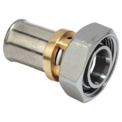 Фитинг-переходник Giacomini с накидной гайкой прямой никелированный, RM179X033