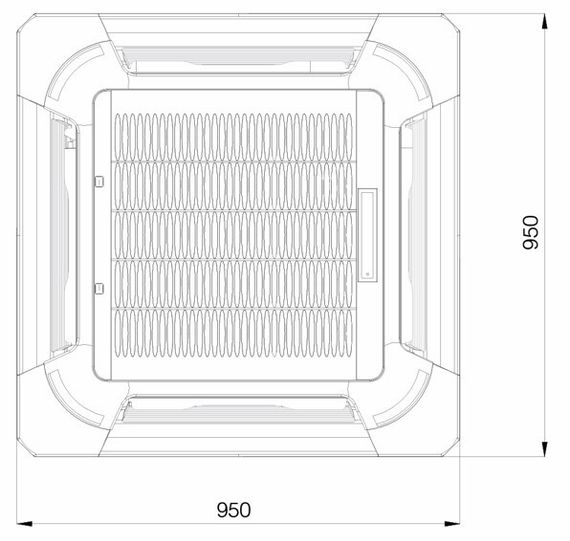 Кассетный кондиционер Excon CR-01-0712