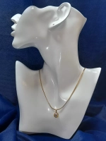 Подвеска форма -круг, цвет - "сваровски",золото,инкрустация