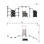 Детский уличный спортивно-игровой комплекс серия "Сфера" Romana 057.08.00