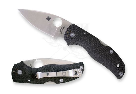 Складной нож Spyderco Native 41CFFP5 c клинком из стали CPM-S90V, рукоять карбон
