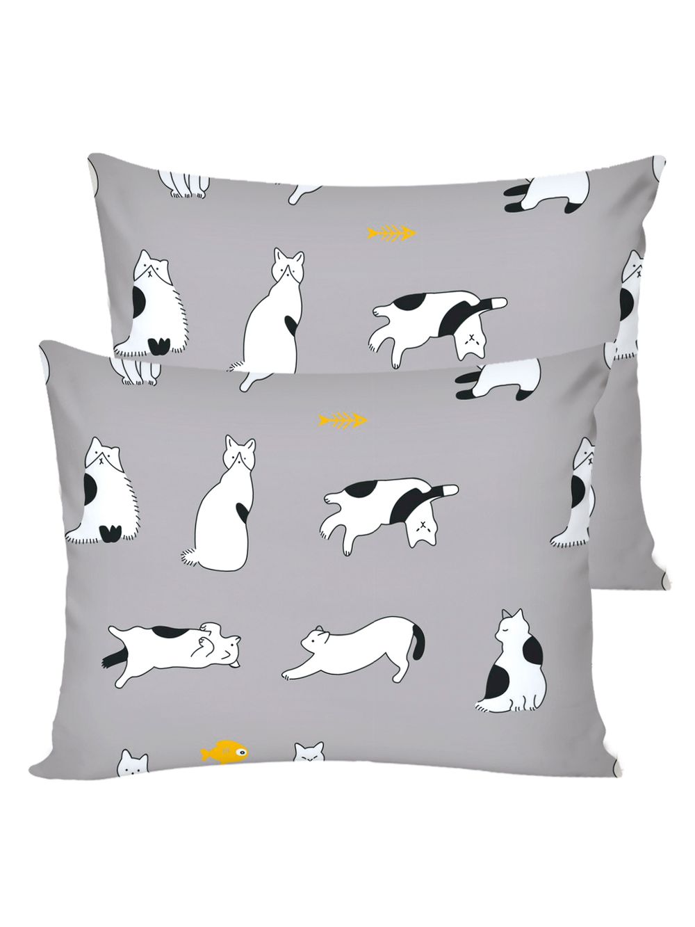 Постельное белье поплин Сказка "Локи/Локи (компаньон)" 2-спальное  Наволочка 50х70 см 2 шт Простынь на резинке 160x200 см Пододеяльник 175x215 см