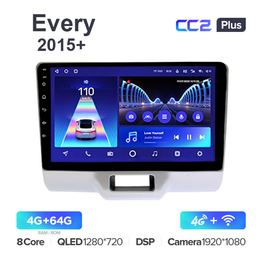 Teyes CC2 Plus 9"для Suzuki Every 2015+