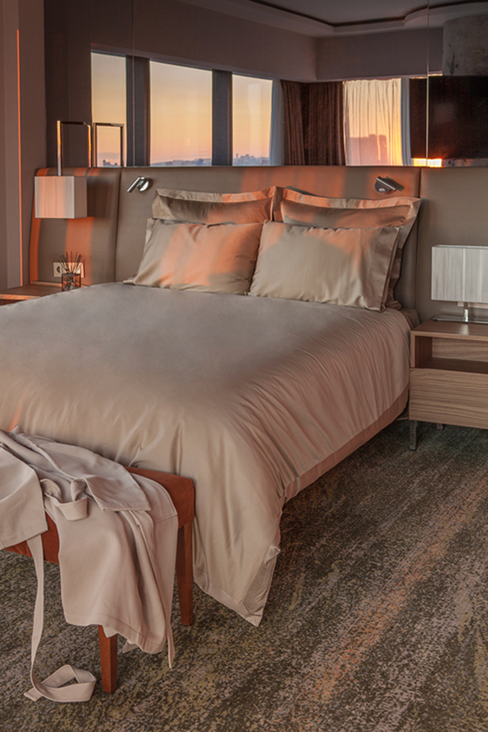 Постельное белье 1.5 спальное Bovi Savoy бронзовое