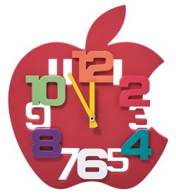 CL-73/1 Часы «Яблоко» красный