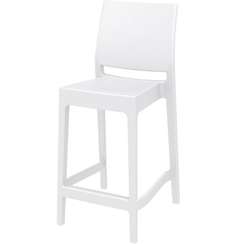 Полубарный стул Maya белый