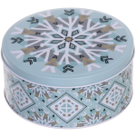 Банка жестяная «Снежинка» 1500мл 16,8*8,3см