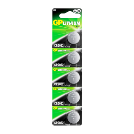 Элемент питания GP Lithium CR2032 BL5 GP CR2032-2C5 (1/20/400)