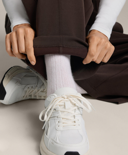 OYSHO Брюки прямого кроя с начесом из модала, коричневый