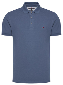 Мужское теннисное поло Tommy Hilfiger Core 1985 Slim - небесный