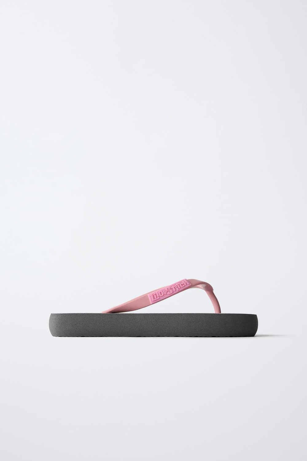 ZARA ШЛЕПАНЦЫ С ПРИНТОМ LILO & STITCH © DISNEY, СЕРЫЙ