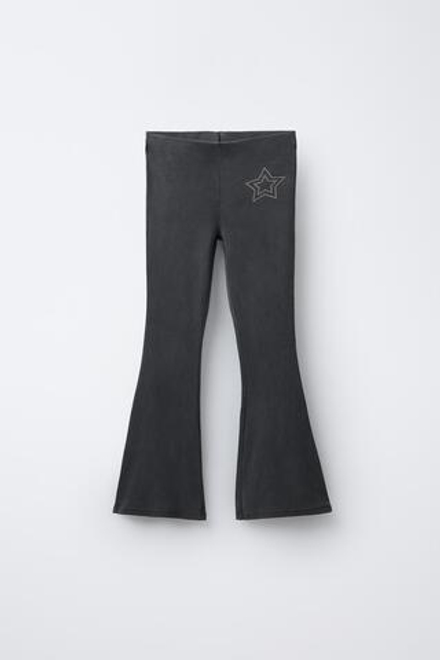 ZARA ЛЕГИНСЫ FLARE, АНТРАЦИТОВО-СЕРЫЙ