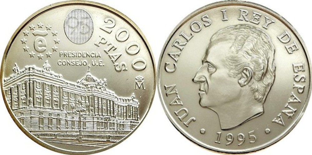 Испания 2000 песет, 1995 Председательство Испании в Европейском Союзе