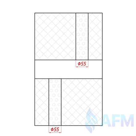 Глушитель универсальный нерж., набитый, камера 6.4.15.500 "AFM"