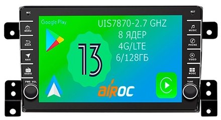 Магнитола для Suzuki Grand Vitara 2005-2016 - Airoc AB-3503 (кнопки и крутилки), Android 13, TS20, 6/128Гб, SIM-слот, CarPlay