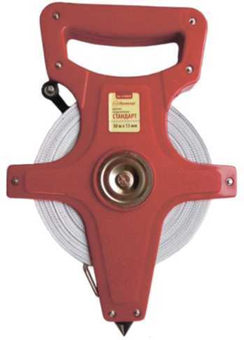 Рулетка 50м 13мм фиберглас.лента Геодезическая Стандарт