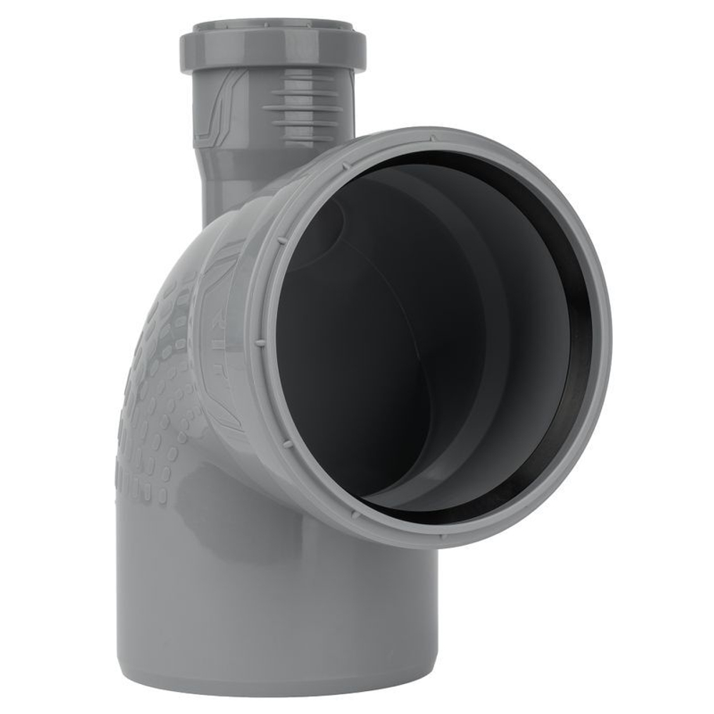 Отвод канализационный с фронтальным выходом вверх RTP 110х50 мм 90°