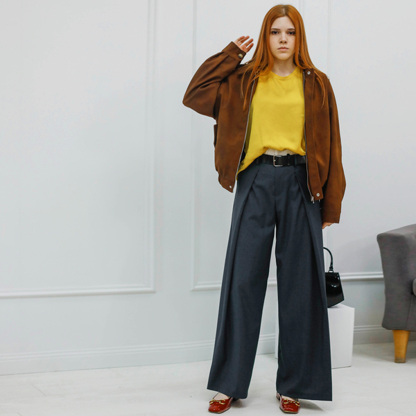 Брюки цвет серый, Италия