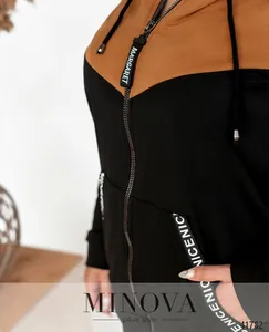 Костюм 17-226-черный-горчица Minova