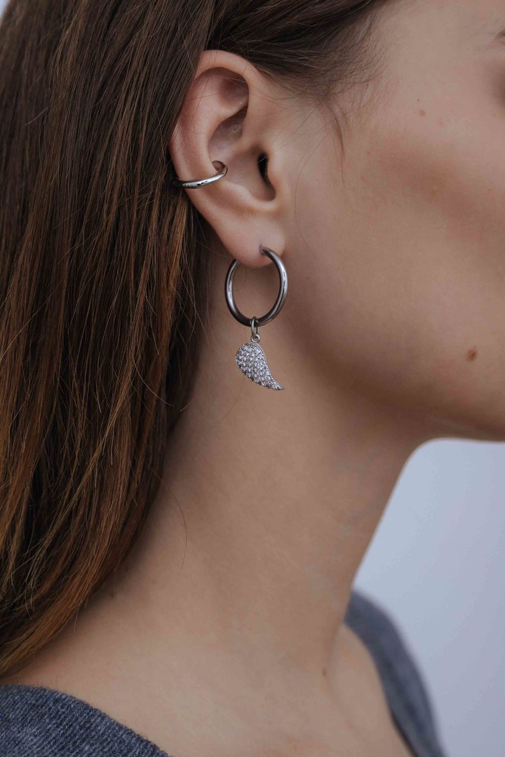 Подвеска Крыло с камнями