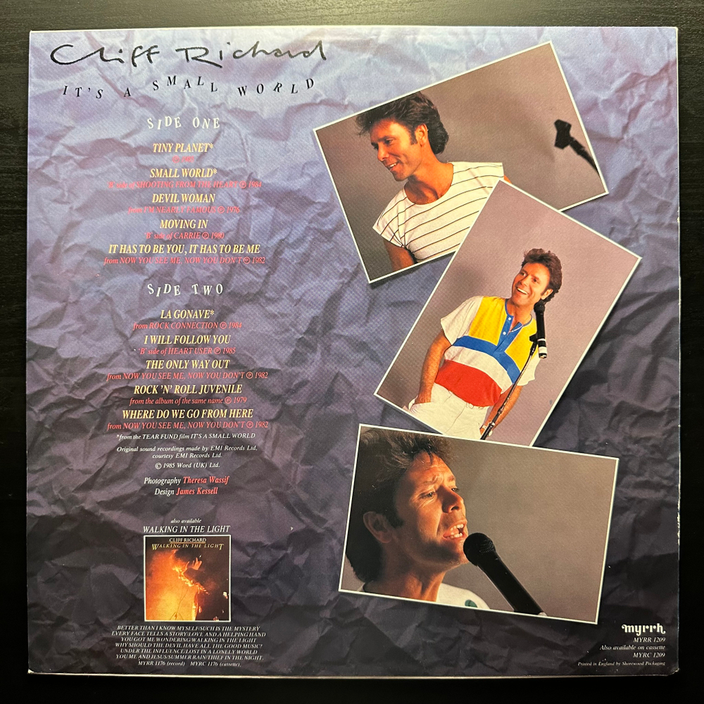 Cliff Richard - It's A Small World (Англия 1985г.)