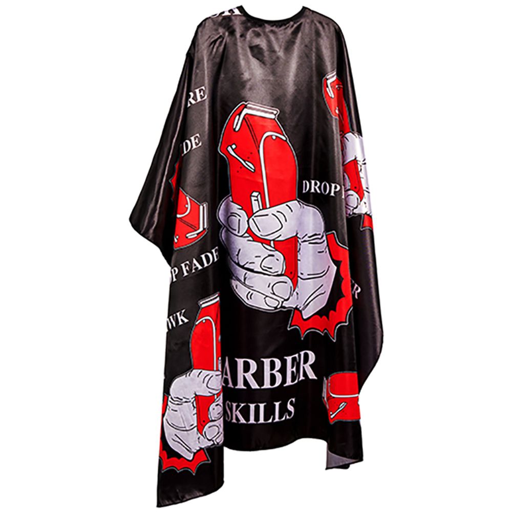 Парикмахерская накидка Harizma Barber Skills, 140х160см, с рисунком (h10874B)