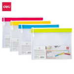 Папка-конверт на молнии Deli "Rio", А4, 0,3 мм, сетка, ПВХ,  ассорти