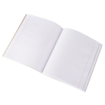 Тетрадь 48л., А5, клетка, Alingar "Blooming", скрепка, мелованный картон (стандарт), блок офсет, 4 дизайна в пленке т/у