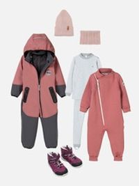 Комбинезон Softshell демисезонный "Пепельная роза"