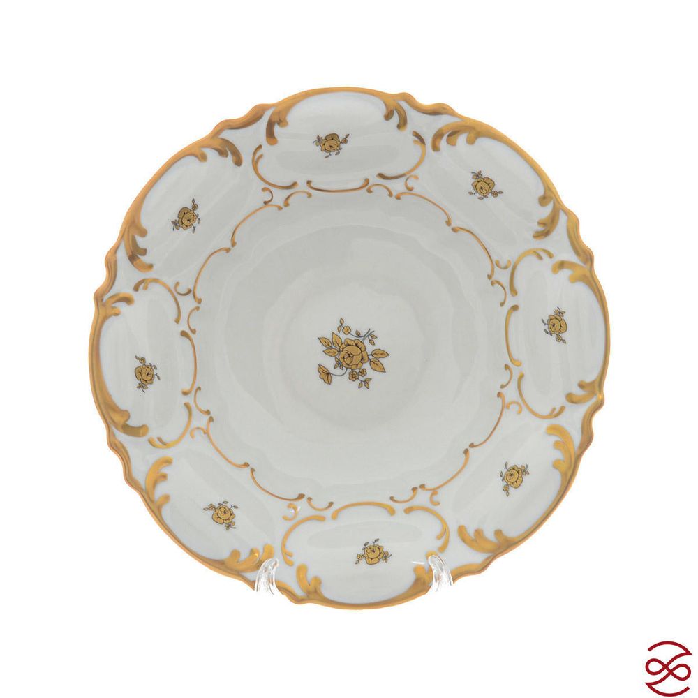 Фруктовница Queen's Crown Золотая роза 27 см