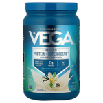 Vega, Premium Protein + Supergreens ™, кремовая ваниль, 624 г (1 фунт 6 унций)