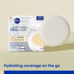 NIVEA Hyaluron Cellular Filler Cushion - Тональная основа в губке 3 в 1 оттенок 01 Light, 15 g