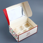 Коробка для 6 капкейков «С Новым годом»