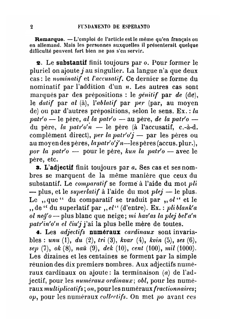 Fundamento De Esperanto. Gramatiko, Ekzercaro, Universala Vortaro | Ludwik Lazar Zamenhof