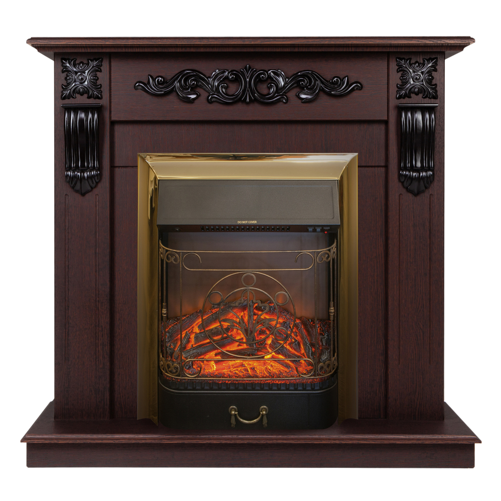 Каминокомплект Real Flame Dominica DN с очагом Majestic Lux Brass