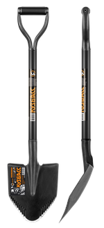 КУЗБАСС Лопата штыковая 210х250х840 мм, цельнометаллическая, с зубьями Центроинструмент