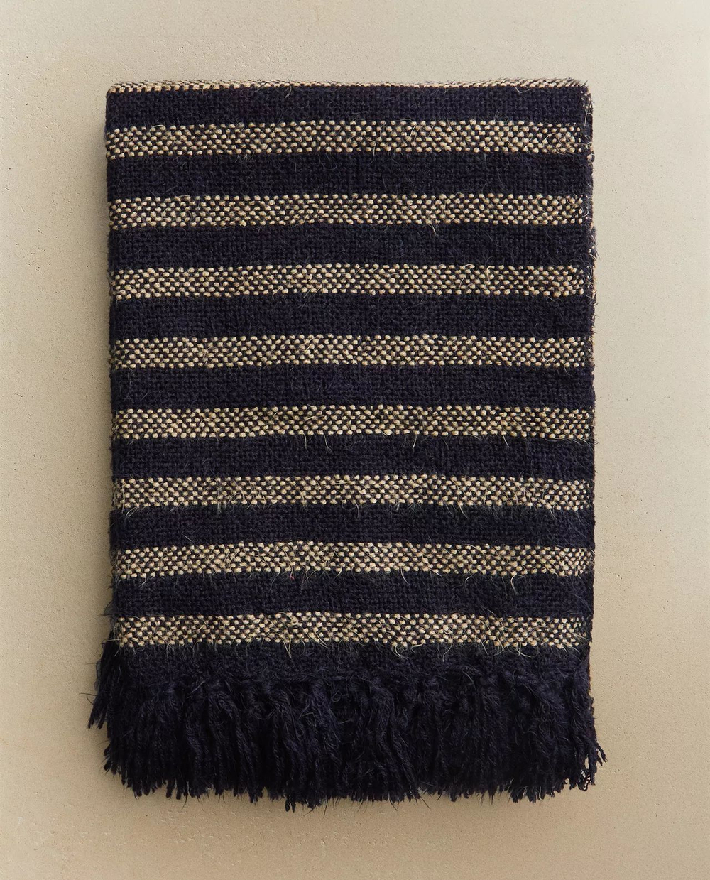 Zara Home - Полосатое одеяло, синий, 140x190 см