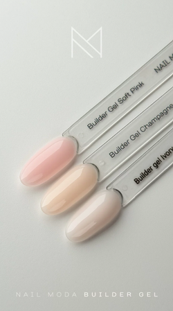 Nail Moda Builder Gel Soft Pink - Гель моделирующий камуфляж, 30мл5