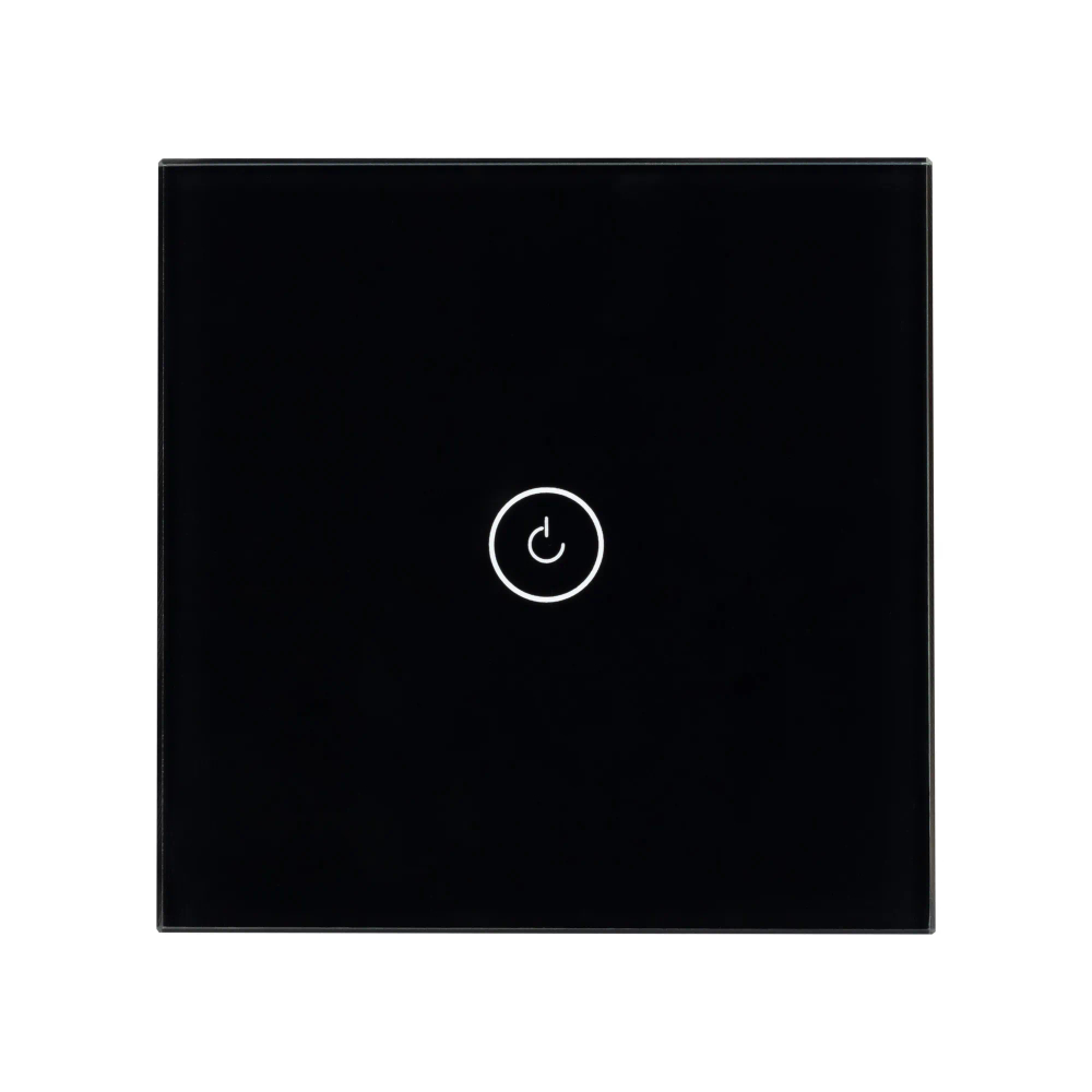 Выключатель сенсорный SWT-OMALI-S01-ZB-BK (250V, 10A, Zigbee) (Arlight, Стекло) 050033