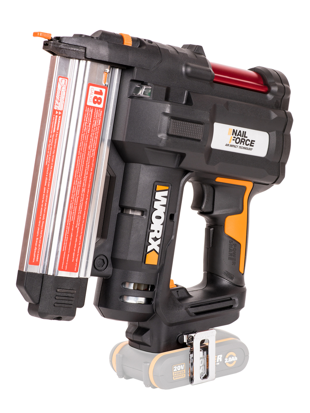 Аккумуляторный Гвозде-скобозабиватель WORX WX840.9 20В