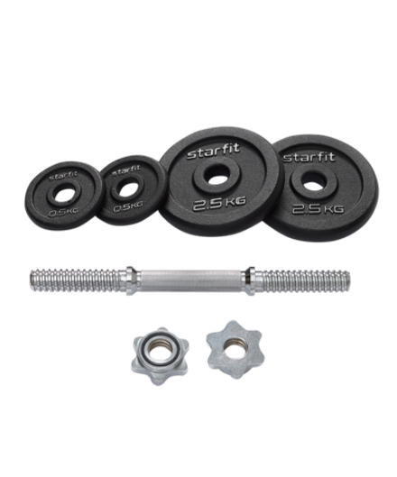 Гантель разборная чугунная в коробке DB-715, 7 кг