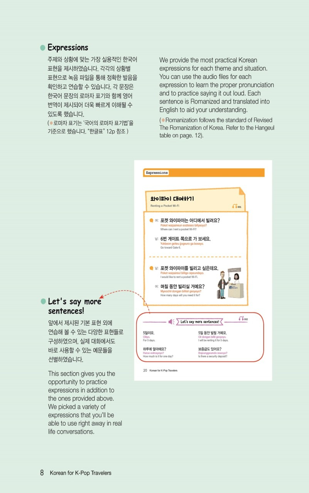 Korean for K-Pop Travelers with MP3 CD