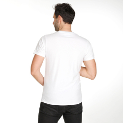 Мужское теннисное поло Quiet Please Retro Logo T-Shirt Men - White, Dark Blue