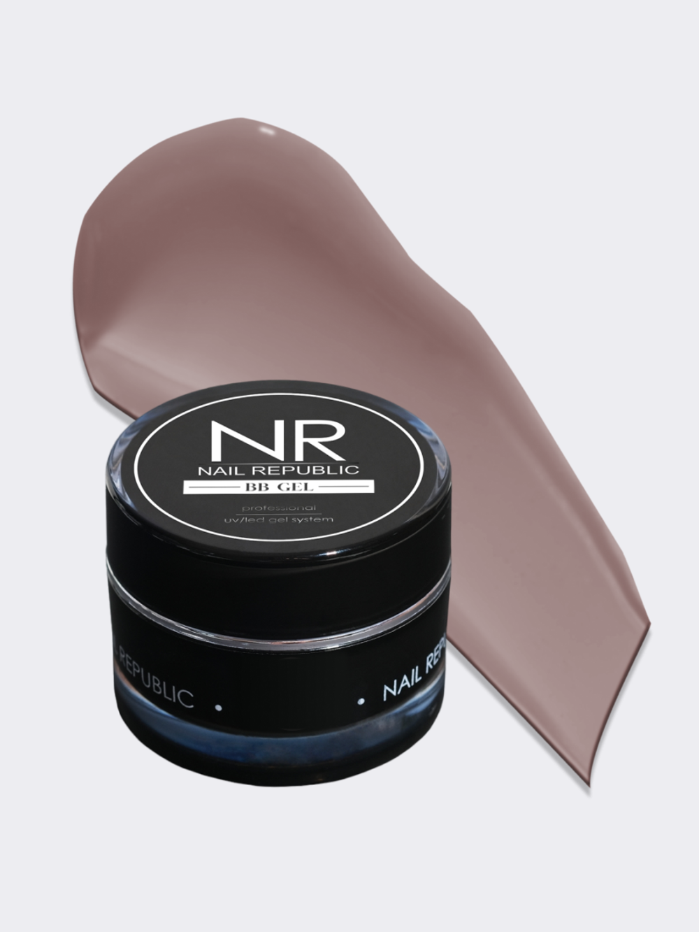 NR Gel BB Classic - Гель для моделирования №208 серый, 15 гр