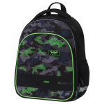 Ранец Berlingo Expert Plus "Black and green" 38*29*15см, 2 отделения, 2 кармана, анатомическая спинка share