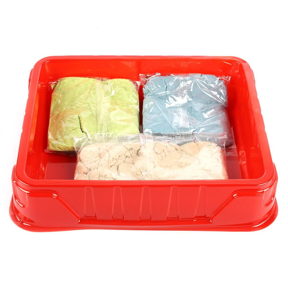 Набор кинетический песок Стройка, 750г. (Орион)